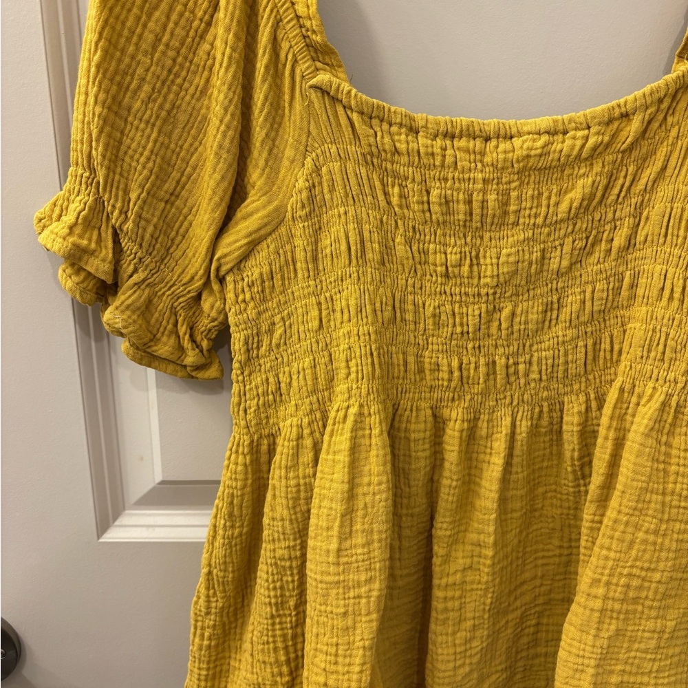Yellow Ruffled Women's Top - Picture 4 of 4